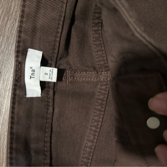 Aritzia TNA wide leg greenwhich pants - Picture 9 of 10